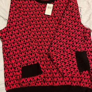 Michael Kors black and red Large sweater NWT
